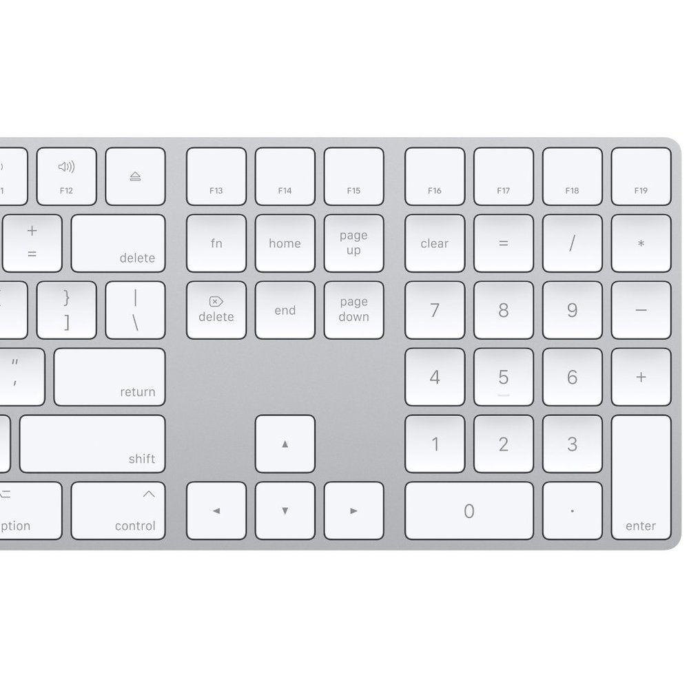 Apple Magic Keyboard w/ Numeric Keypad, White/Silver - Original Packaging
